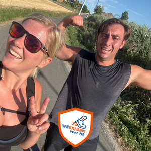 Jens en Lien, die samen deelnemen aan WE-EKiden voor MS