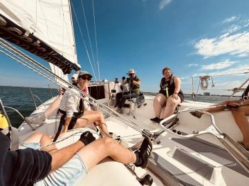 Zeilen op de Noordzee