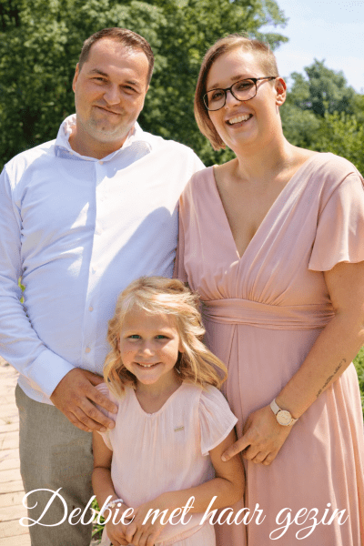 Debbie met haar gezin