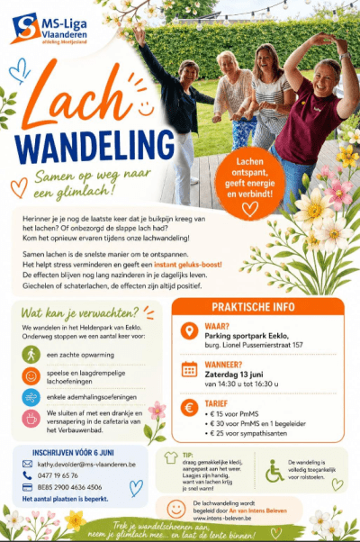 Uitnodiging lachwandeling