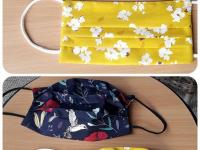 Mondmaskers tvv jongerenwerking gemaakt door Ellen